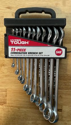 Wrench Set Hyper Tough 11-Piece Combination Wrench Set SAE 1/4” - 7/8”