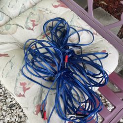 25 Feet Of Speaker Wire (2) 1/4 To Banana Clips
