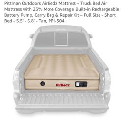 Air mattress for truck tent