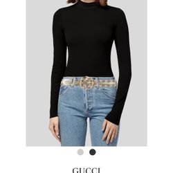 Gucci And Gold Bamboo Belt GENUINE