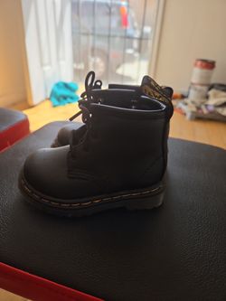 Dr. Martens Toddler Black Lace-Up Boots