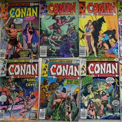 CONAN THE BARBARIAN- 62 MAY, 93 DEC, 177 DEC, 158 MAY, 91 OCT, 5, 92 NOV, 94 JAN, 72 MAR, 90 SEPT. 174408546359