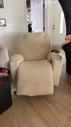 MCombo Power Lift Recliner Chair for Elderly, Lift Chair with Heat and Massage, FSC Certified, USB Ports, Cup Holders, Faux Leather 7040 (Cream White,