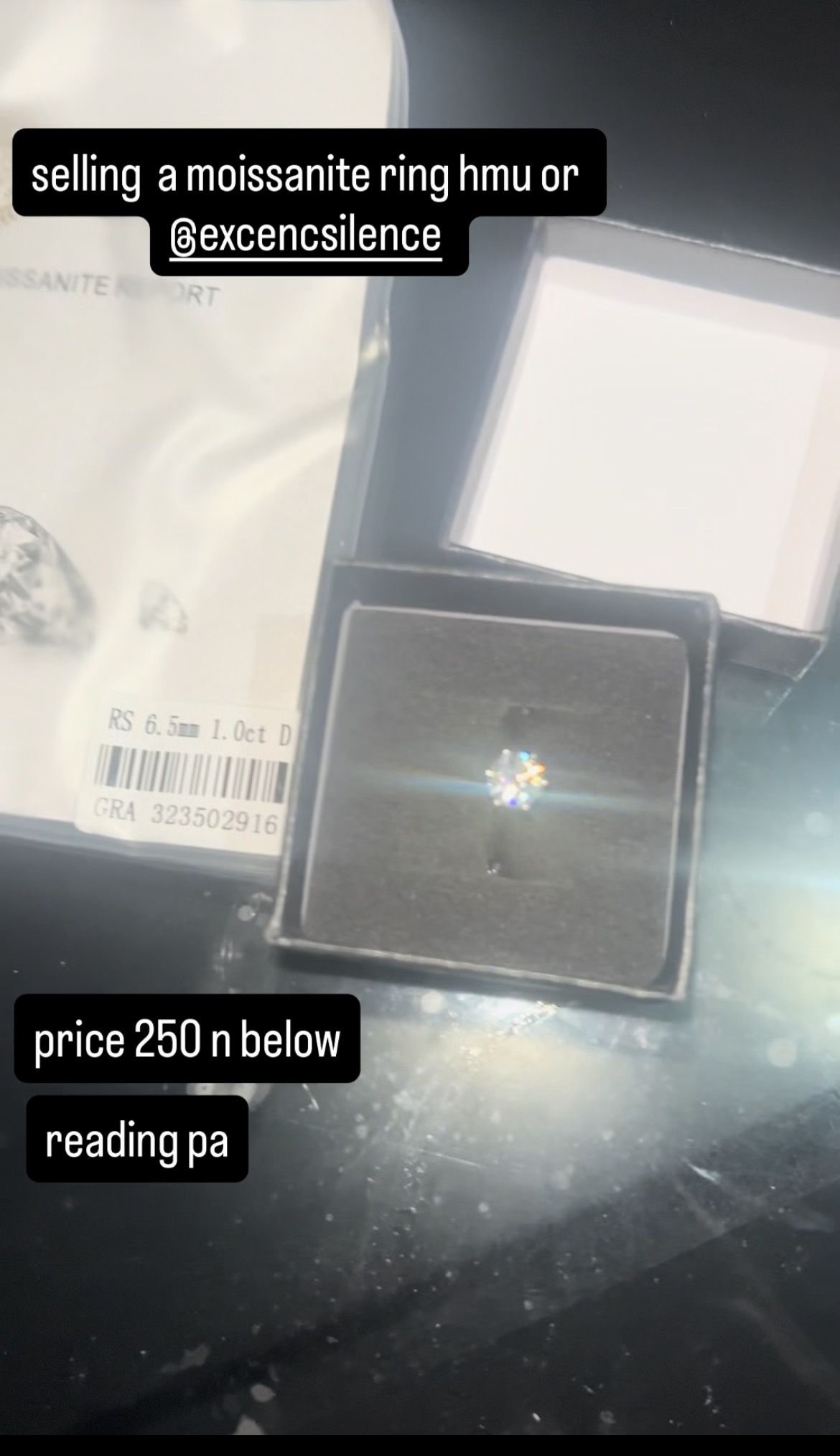 a moissanite ring adjustable