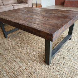 Pottery Barn Coffee Table And End Table