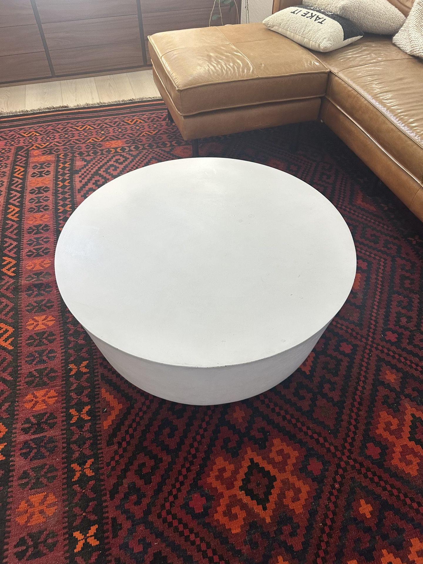 CB2 Cement Ivory Coffee Table