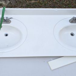 60 Inch Vanity His/Her Sink
