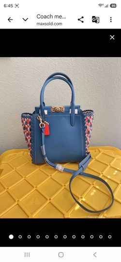 Coach troupe tote bag with weaving