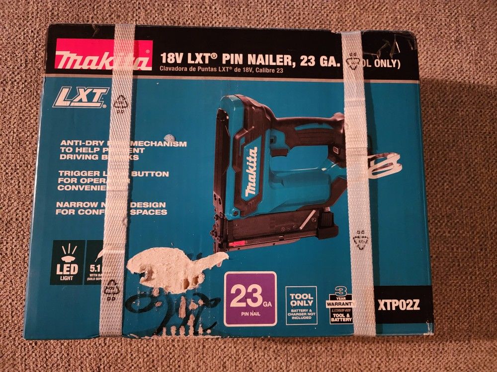 Makita 18v 23 Gauge Nail Gun. Tool Only
