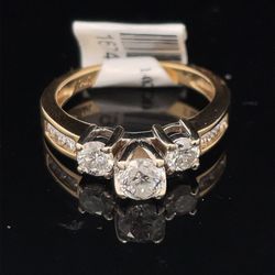 14KT Yellow Gold Diamond Ring 4.10g .75CTW Size 6 1/2 167460/12