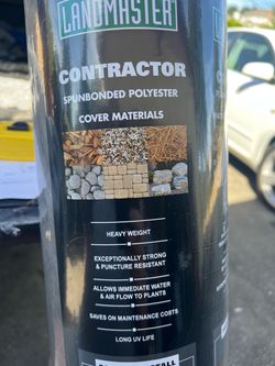 4’ x 200’, fabric, Contractor, weed barrier, landscape, heavy duty, brand new, never used
