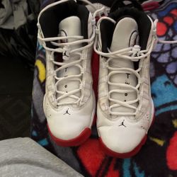 Jordan 6 rings white University red black