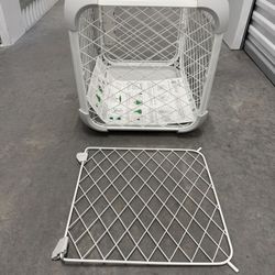 New Open Diggs Evolv Small White Dog Crate Kennel 23 x 16 x 18 2 Door Adjustable