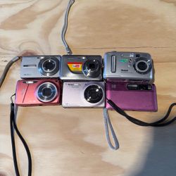 Lot of 6 Kodak Digital Cameras BROKEN “Parts/Repair”Buy As Is Read Info Below!