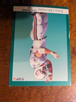 Dolphin trade cards John Offerdahl