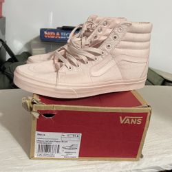 Vans Sk8-Hi Mono Canvas Peach Blush Men 11.5