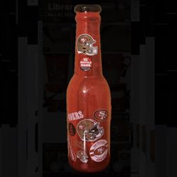 SF 49ers Red Beer Bottle Bank