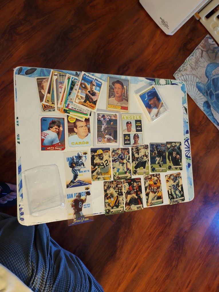 27 Old Baseball Cards, 9 Sprint Pro 2 Line Intense Cards,2 Classic Marketing Cards