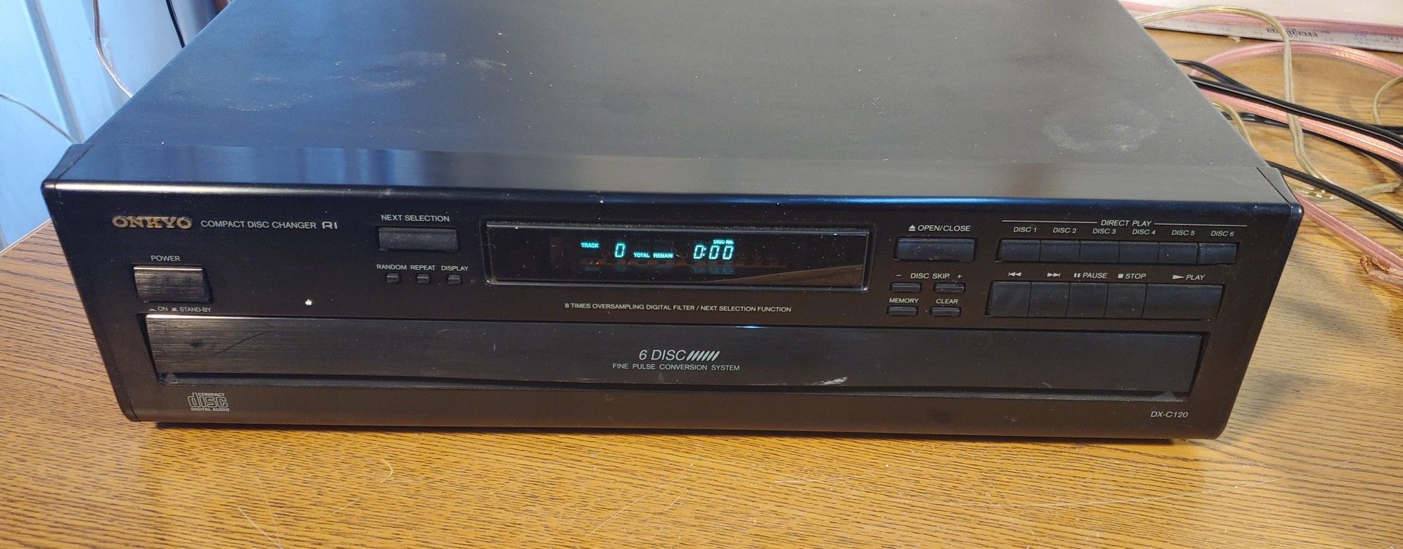 Onkyo DX-C120 6 Disc Changer CD Player Watch Video Demo