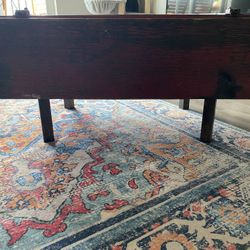 Vintage Red Wood Storage Trunk / Coffee Table – $175 (Sumner, WA)