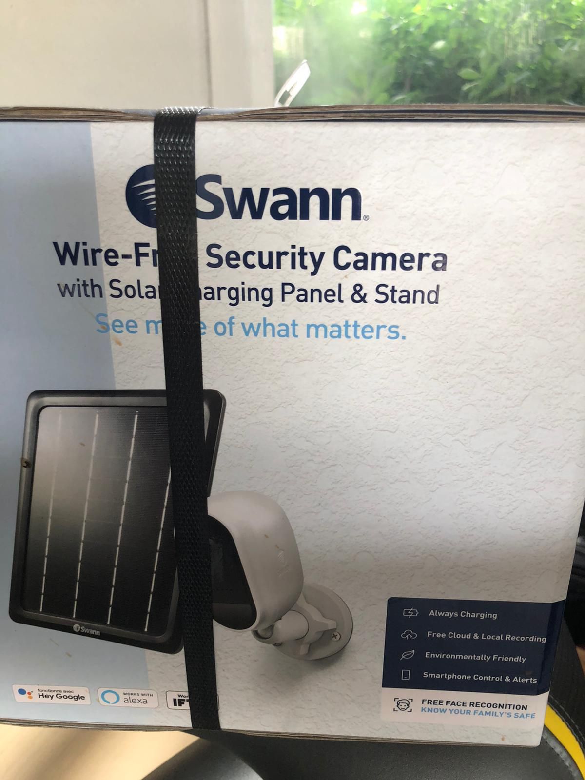 #85 Swann - Indoor/Outdoor Wire-Free Smart Security Camera w/Solar Panel