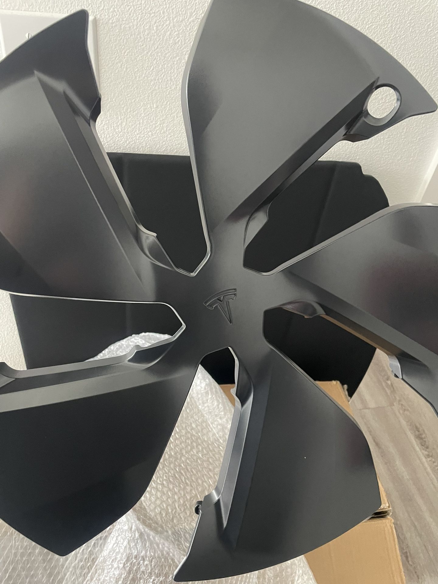 Black Tesla Wheel Covers