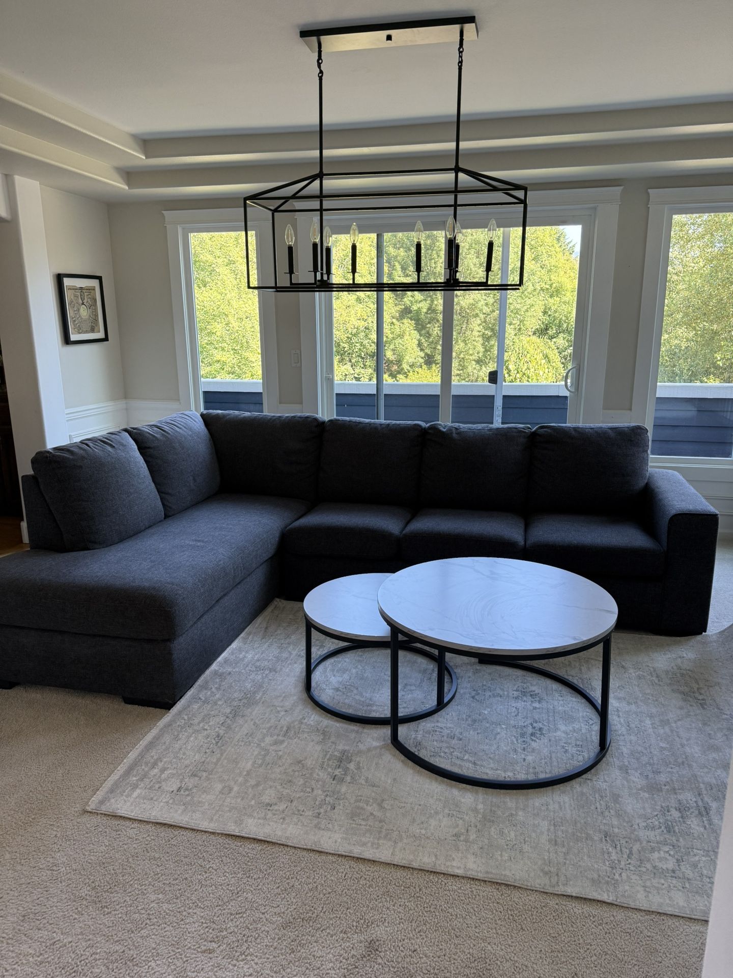 Living Spaces Sectional Sleeper Sofa
