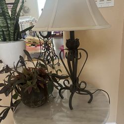 Vintage Wrought Iron Lamp