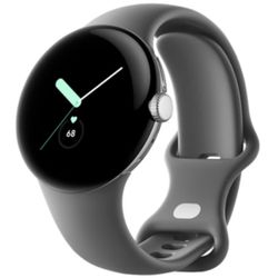 Google Pixel Watch GWT9R (LTE+Wi-Fi) Silver Case/Charcoal Band 41mm Sealed