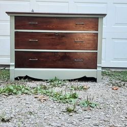 Antique Solid Wood Dresser - Farmhouse / Cottage / Shabby Chic