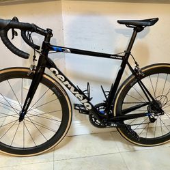 CERVELO SL R3 FULL CARBON ROAD BIKE + HUNT CARBON WHEELS + WAHOO CPU 