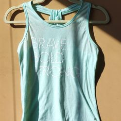 Marika Racerback Sleeveless Tank Top t tee shirt Activewear Youth girls size L Large 14 16 graphic