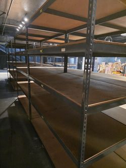 Industrial Racks 72 in W x 36 in D Used Heavy Duty 5 Tier Storage Shelving Stronger Than Homedepot Lowes And Costco Delivery Available