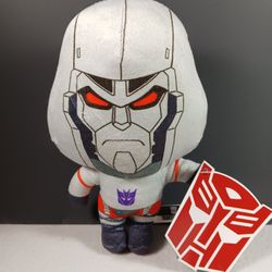Transformers Universal Pictures Cartoon Megatron Plush Toy Doll Hasbro 7"