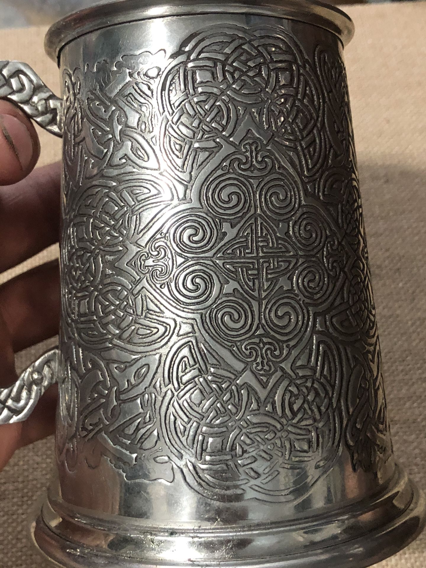 Celtic tankard by Alchemy Pewter o Sheffield England