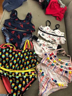 Toddler girl bathing suit lot