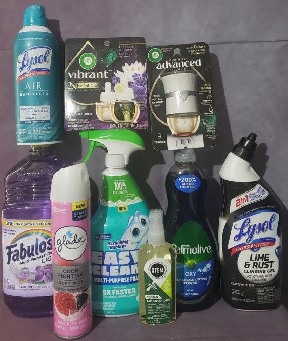 NASHVILLE, GA Lot Of 9 Household Cleaning Bundle