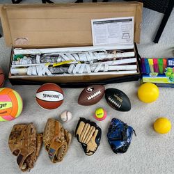 Kids’ Sports & Beach Bundle — Garage-cleanout —$30 for all of it (OR free if you can’t afford it)