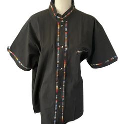 Men’s Guayabera Black