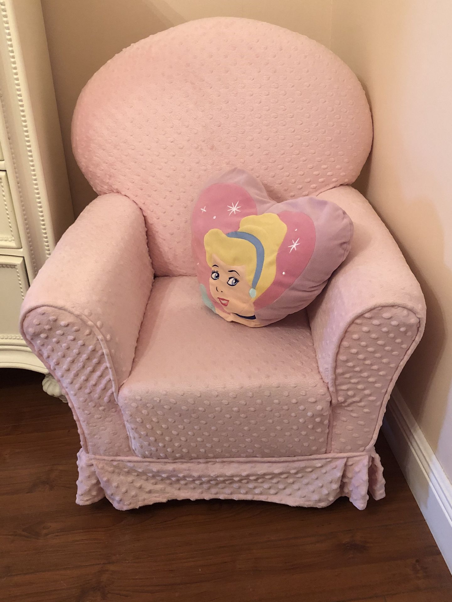 Pink Faux Fur Chair