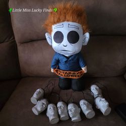 Gemmy Michael Myers Plush Greeter & Matching Light Set