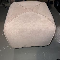 Suede Cube Ottoman