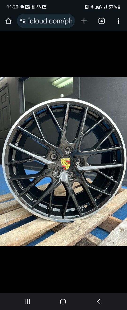 Tycan Base Rims Porsche Panamera Tycan Cayenne 21 Staggard Original Wheels for Sale in ...