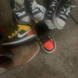 Bundle Of FOUR PAIRS ofLittle Boys Shoes (Nike Converse Etc )
