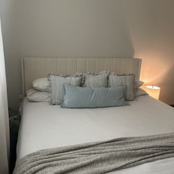 BED FRAME & MATTRESS (pillows if wanted)