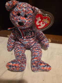 Ty Beanie Baby plush named "USA,"