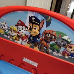 Toddler Paw Patrol floor bed