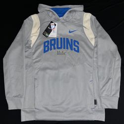 Nike UCLA Bruins Gray Pullover Hoodie Sweatshirt Men’s Small New