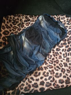 Blue semi formal tube top  dress