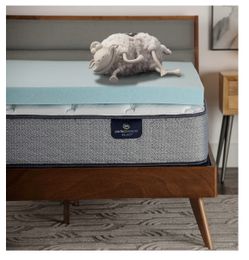 Serta ThermaGel 3” Cooling Memory Foam Mattress Topper – California King